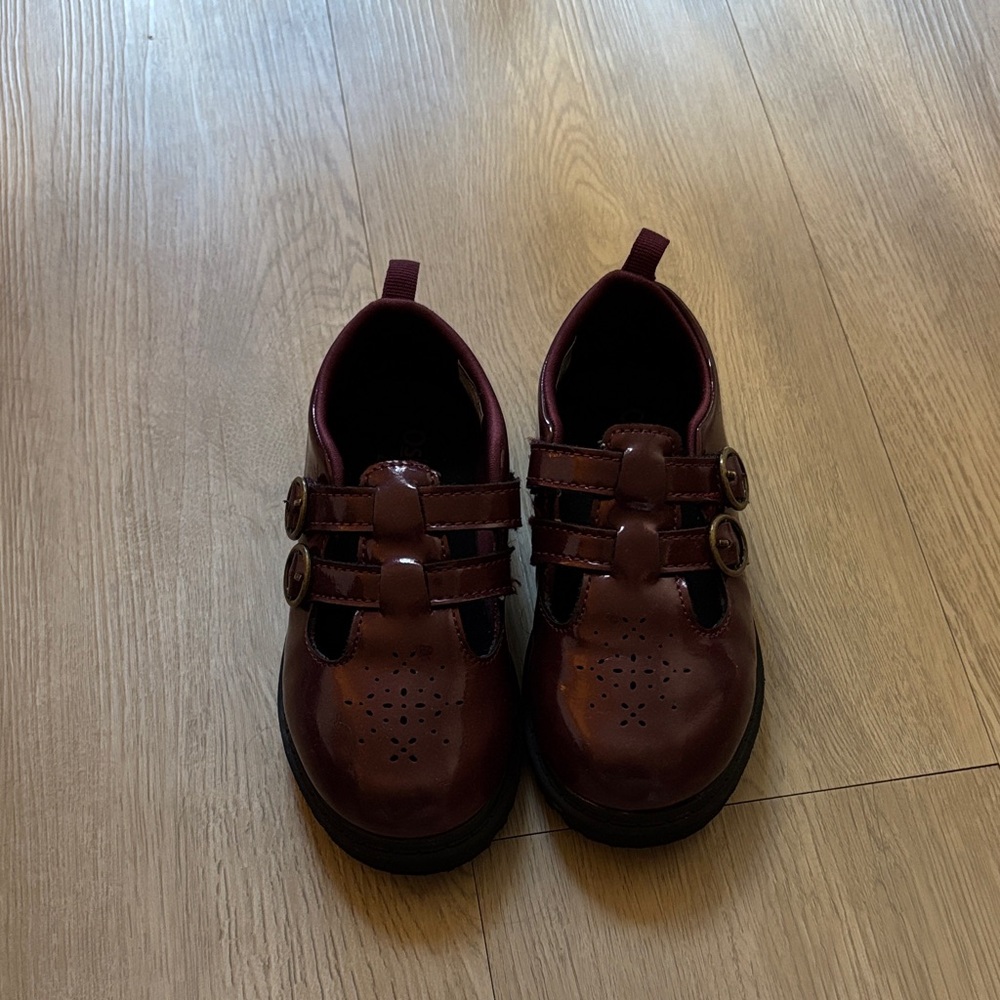 OshKosh B'gosh Burgundy Double-Strap Dress Shoes